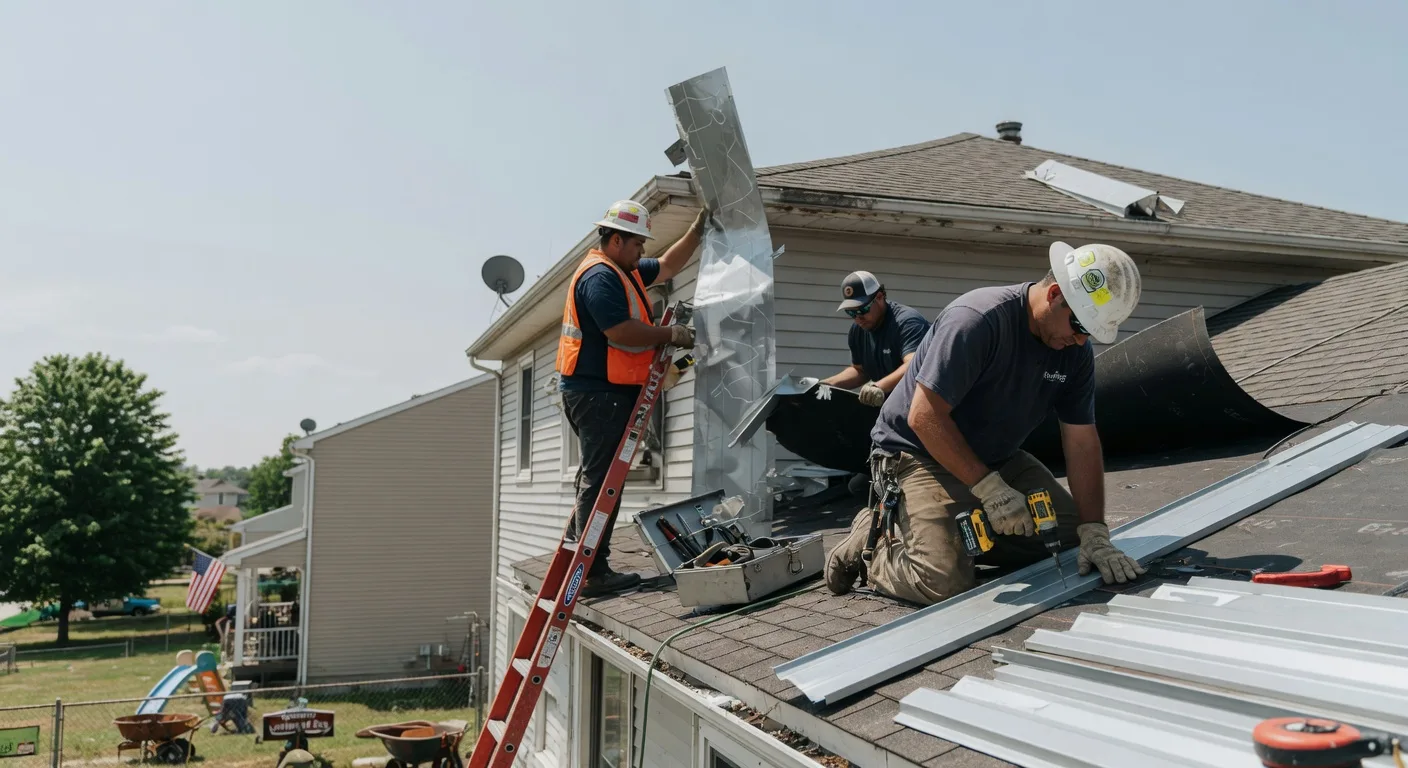 Storm Damage Metal Roof Repair in Norwood, VA
